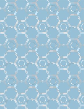 Geometrik soyut dikişsiz desen, vektör illüstrasyonu