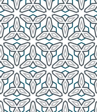 Geometrik soyut dikişsiz desen, vektör illüstrasyonu