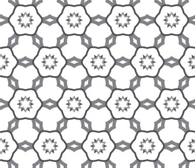 Geometrik şekilli kusursuz desen vektör çizimi