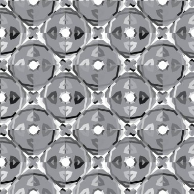 Geometrik soyut dikişsiz desen, vektör illüstrasyonu
