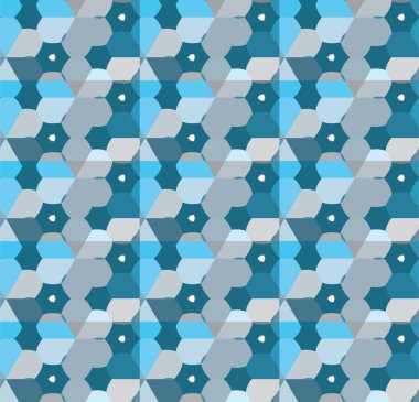 Geometrik soyut dikişsiz desen, vektör illüstrasyonu