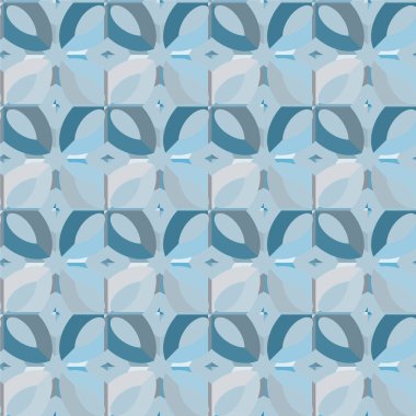 Geometrik soyut dikişsiz desen, vektör illüstrasyonu