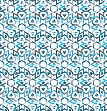 Geometrik soyut dikişsiz desen, vektör illüstrasyonu