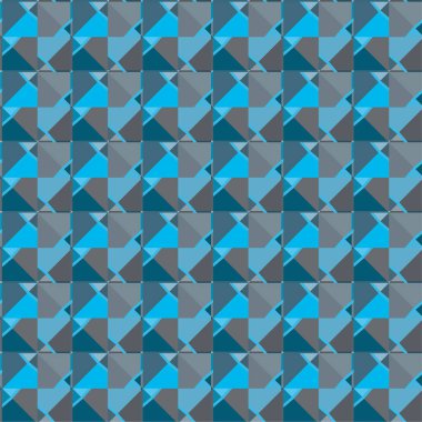 Geometrik soyut dikişsiz desen, vektör illüstrasyonu