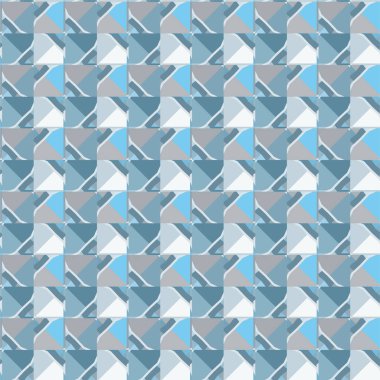 Geometrik soyut dikişsiz desen, vektör illüstrasyonu