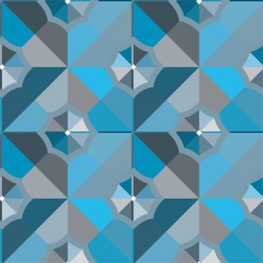 Geometrik yinelenen süs vektör deseni. Pastel tonları olan kusursuz tasarım dokusu