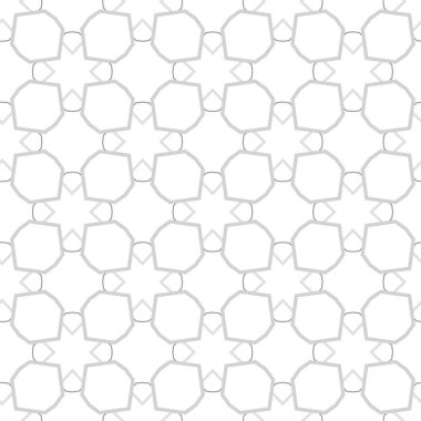 Geometrik soyut dikişsiz desen, vektör illüstrasyonu