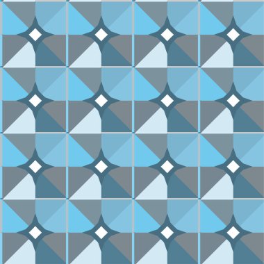 Geometrik soyut dikişsiz desen, vektör illüstrasyonu