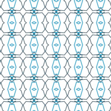 Geometrik şekilli kusursuz desen vektör çizimi  