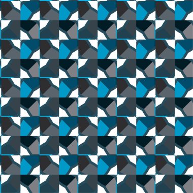 Geometrik şekilli kusursuz desen vektör çizimi