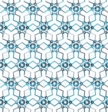 Geometrik soyut dikişsiz desen, vektör illüstrasyonu