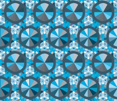 Geometrik şekilli kusursuz desen vektör çizimi