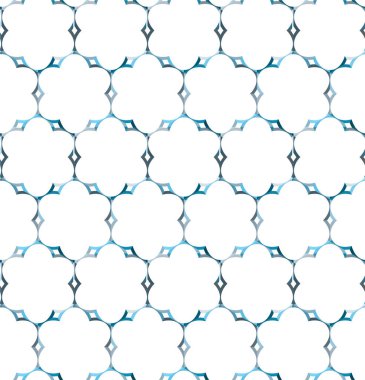 Geometrik soyut dikişsiz desen, vektör illüstrasyonu
