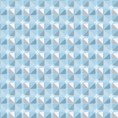 Geometrik soyut dikişsiz desen, vektör illüstrasyonu