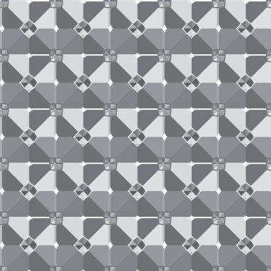 Geometrik soyut dikişsiz desen, vektör illüstrasyonu