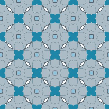 Geometrik soyut dikişsiz desen, vektör illüstrasyonu