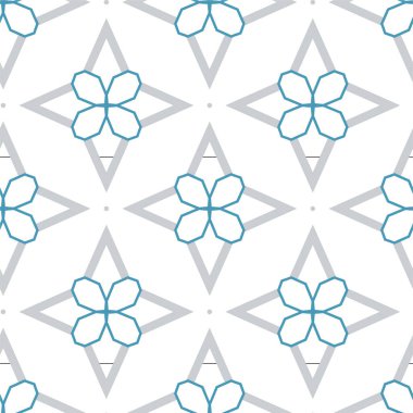 Geometrik soyut dikişsiz desen, vektör illüstrasyonu