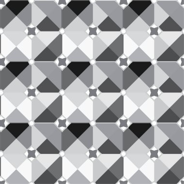 Geometrik soyut dikişsiz desen, vektör illüstrasyonu