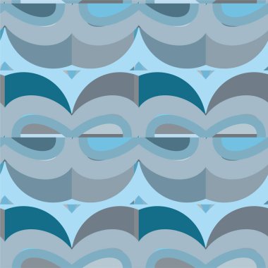 soyut geometrik dikişsiz desen, vektör illüstrasyonu