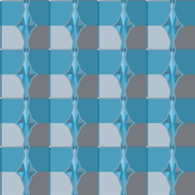 Geometrik soyut dikişsiz desen, vektör illüstrasyonu