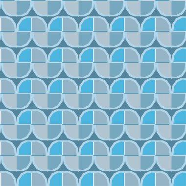 Geometrik yinelenen süs vektör deseni. Pastel tonları olan kusursuz tasarım dokusu