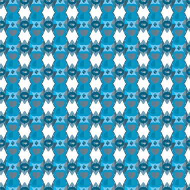 Geometrik soyut dikişsiz desen, vektör illüstrasyonu