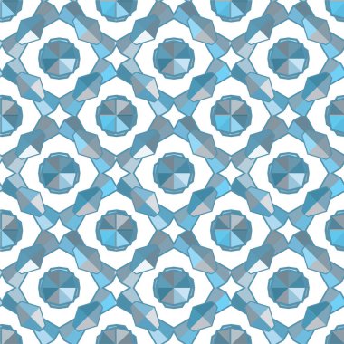 Geometrik soyut dikişsiz desen, vektör illüstrasyonu