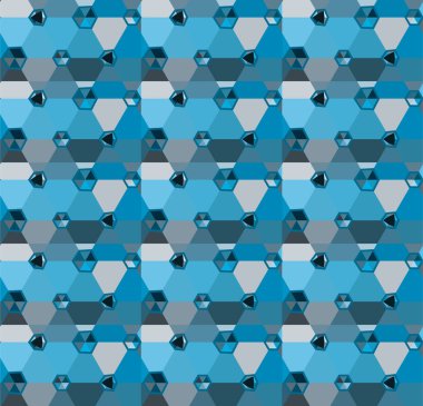 Geometrik soyut dikişsiz desen, vektör illüstrasyonu