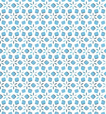 Geometrik soyut dikişsiz desen, vektör illüstrasyonu