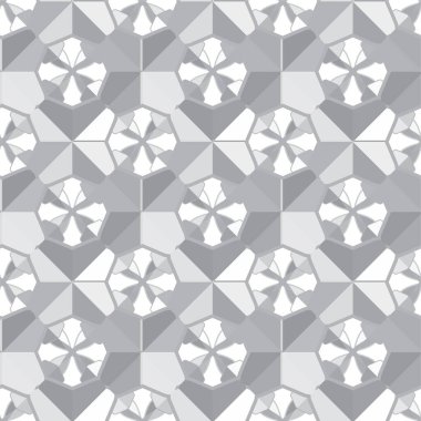 Geometrik soyut dikişsiz desen, vektör illüstrasyonu