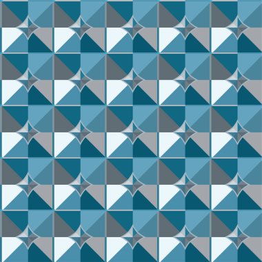 Geometrik soyut dikişsiz desen, vektör illüstrasyonu