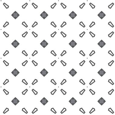 Geometrik şekilli kusursuz desen vektör çizimi