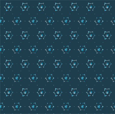 Geometrik şekilli kusursuz desen vektör çizimi  