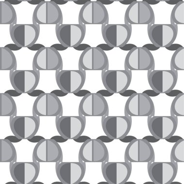 Geometrik soyut dikişsiz desen, vektör illüstrasyonu