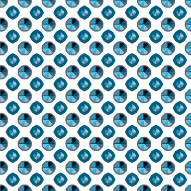 Geometrik soyut dikişsiz desen, vektör illüstrasyonu
