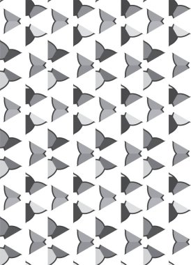 Geometrik soyut dikişsiz desen, vektör illüstrasyonu