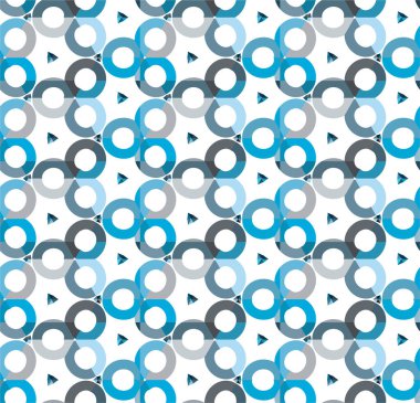 Geometrik soyut dikişsiz desen, vektör illüstrasyonu