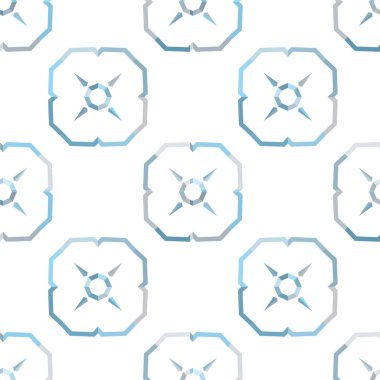 Geometrik soyut dikişsiz desen, vektör illüstrasyonu