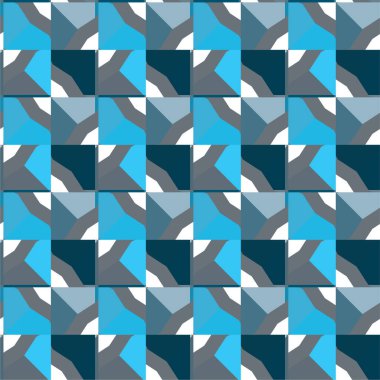 Geometrik soyut dikişsiz desen, vektör illüstrasyonu