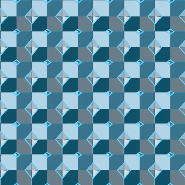 Geometrik soyut dikişsiz desen, vektör illüstrasyonu