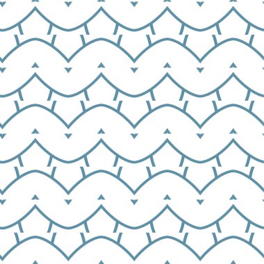 Geometrik şekilli kusursuz desen vektör çizimi  