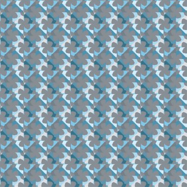 Geometrik soyut dikişsiz desen, vektör illüstrasyonu