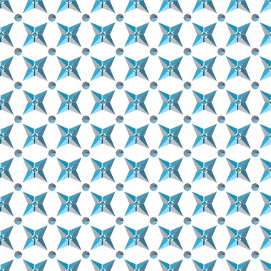 Geometrik şekilli kusursuz desen vektör çizimi  