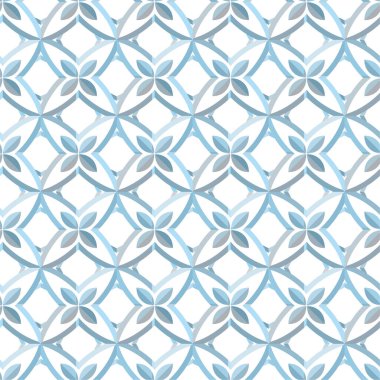 Geometrik soyut dikişsiz desen, vektör illüstrasyonu