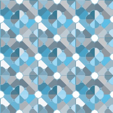 Geometrik soyut dikişsiz desen, vektör illüstrasyonu