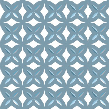 Geometrik şekilli kusursuz desen vektör çizimi  