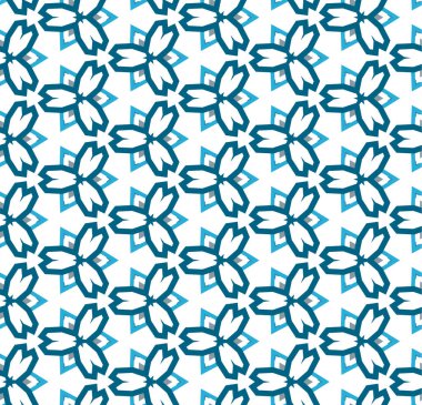 Geometrik şekilli kusursuz desen vektör çizimi  