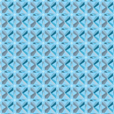 Geometrik soyut dikişsiz desen, vektör illüstrasyonu