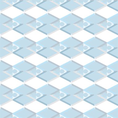 Geometrik şekilli kusursuz desen vektör çizimi  