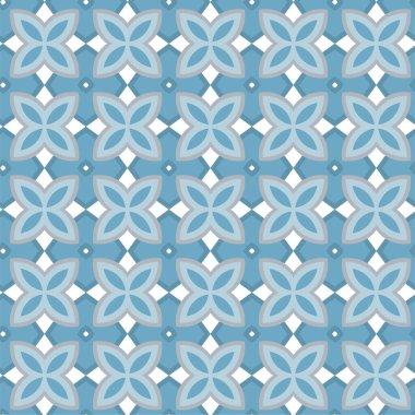 Geometrik şekilli kusursuz desen vektör çizimi